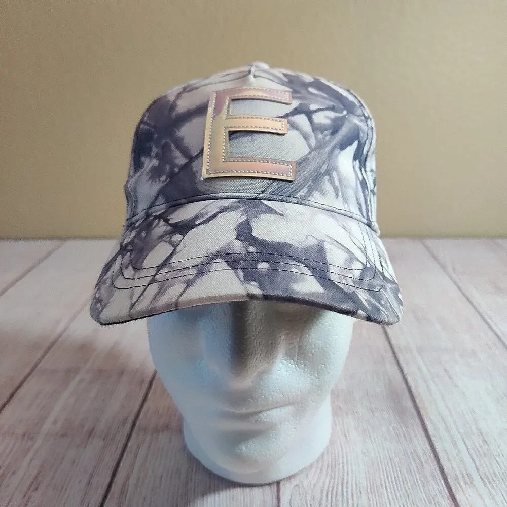 Justice youth iridescent letter E tie dye adjustable cap